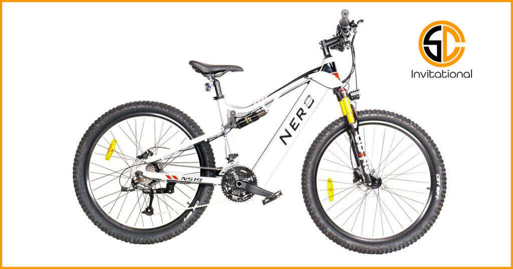 Electric Mountain Bike Aluminium 27.5" Nero eBike 250W E-MTB 48V full Suspension
