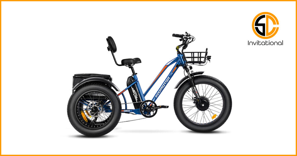 ADDMOTOR Motan Electric Trike 85MI 3 Wheel Bicycle 750W Motor 48V 20Ah Samsung Battery UL Certified M-350 A 24 Adult Tricycle
