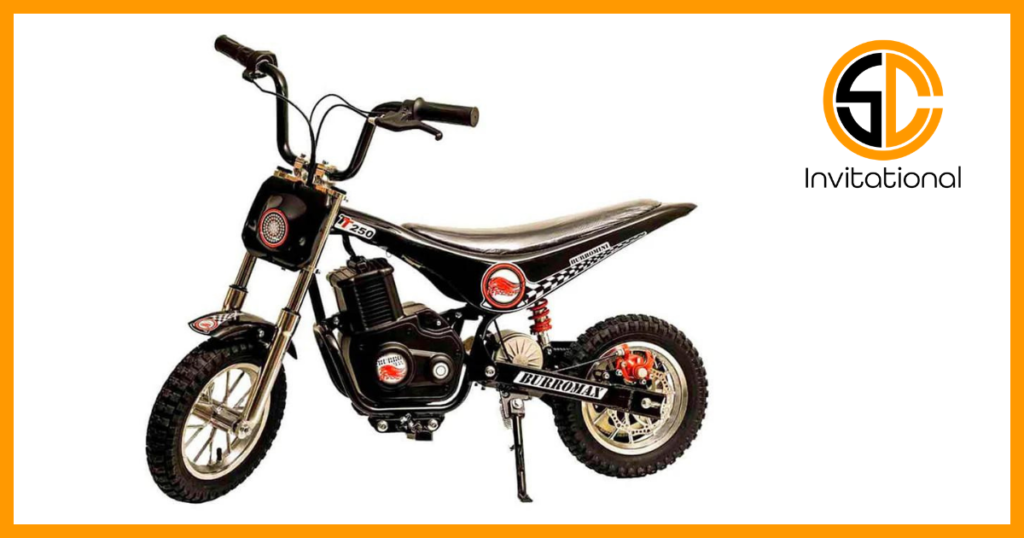 Burromax TT250, 250w 24v, 2 Speeds, 14 Mph, Up to 150lb Rider, Electric Mini Bike (Black with Training Wheels)
