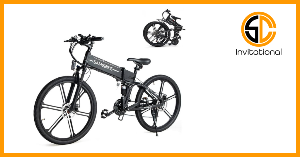  Global After-sale SAMEBIKE OEM supported 48V10A lithium battery 21 speed 500W folding electric mountain bicycle
